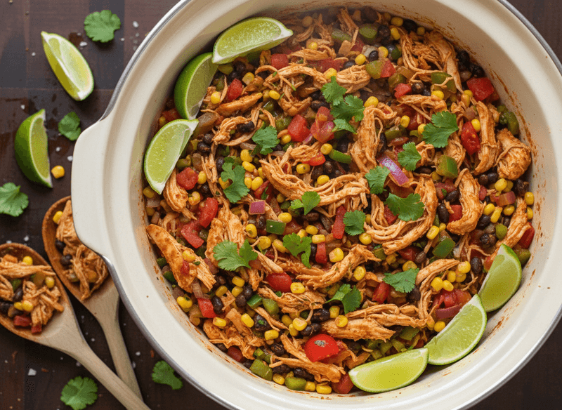 Slow Cooker Salsa Chicken