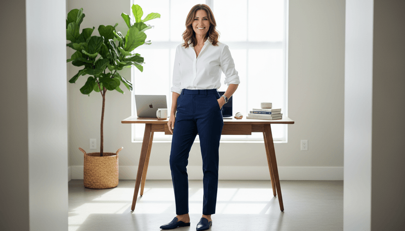 Crisp White Button-Down