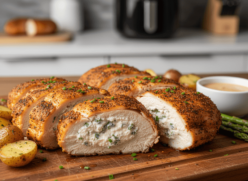 Cajun Cream Cheese-Stuffed Chicken Breasts