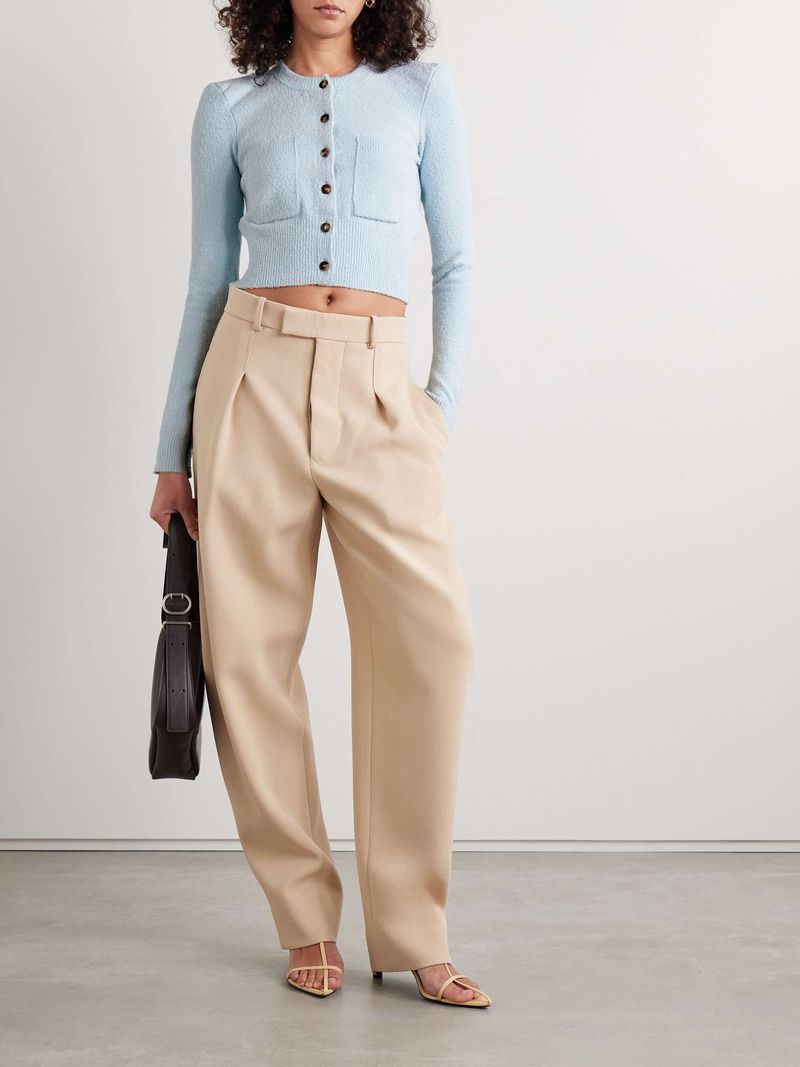 Cropped Cardigan in Neutral