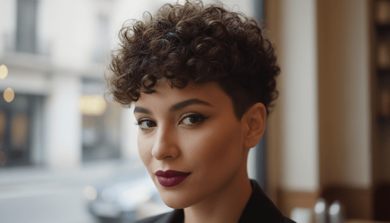 Curly Pixie Cut