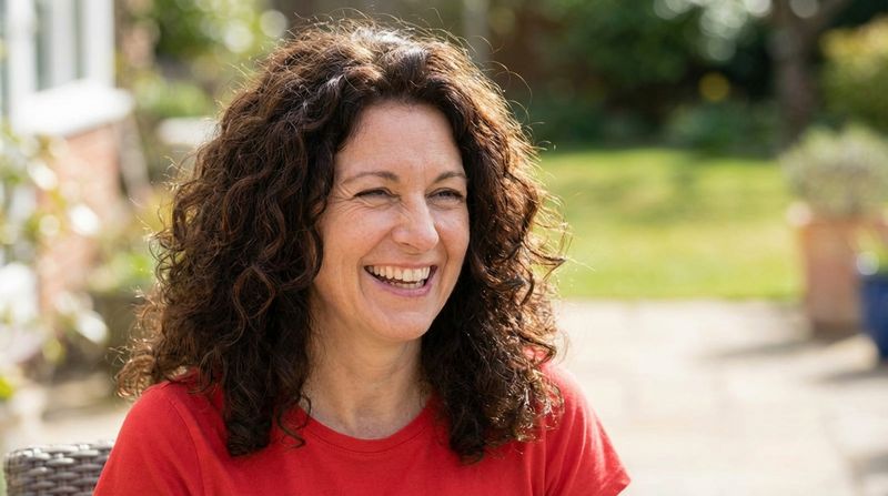 Curly or Wavy Mid-Length Cut