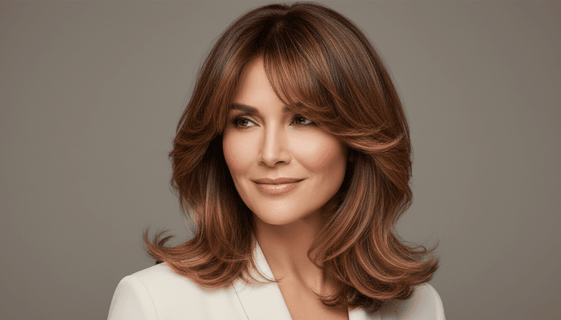 Curtain Bangs with Layers