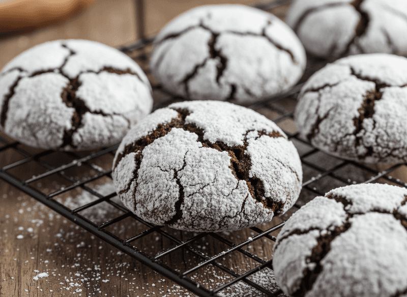 Double Chocolate Crinkles