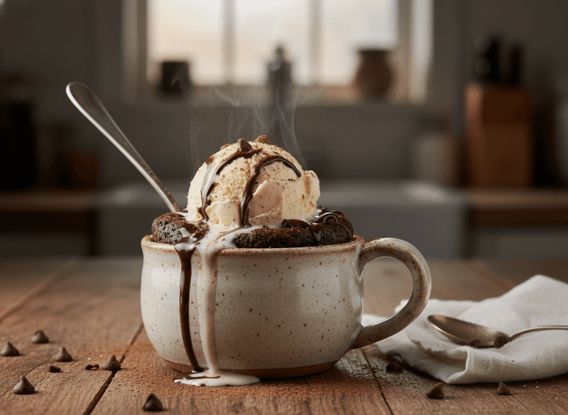 Dark Chocolate Mug Cake