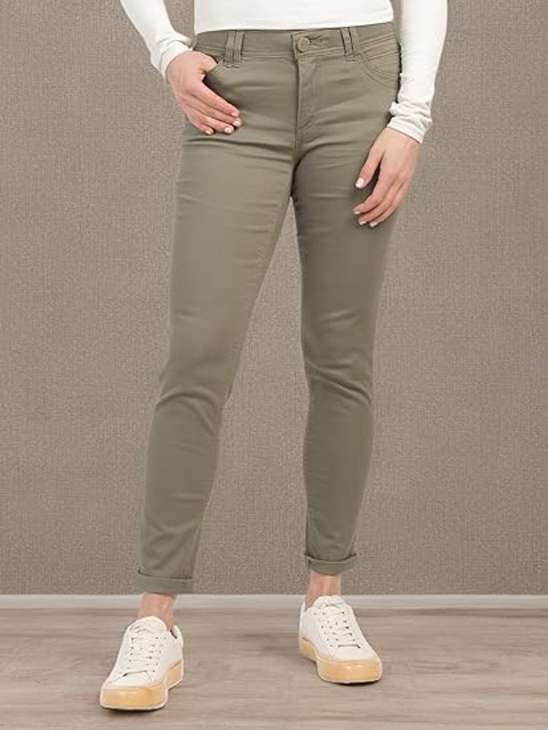 Democracy Women's Petite Ab Solution Straight Leg Jean