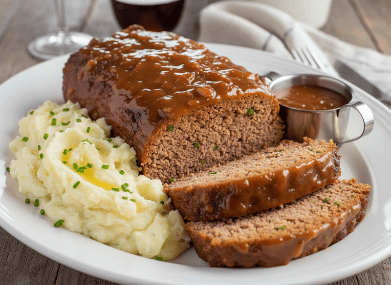 Classic Meatloaf with Brown Sugar Tomato Glaze