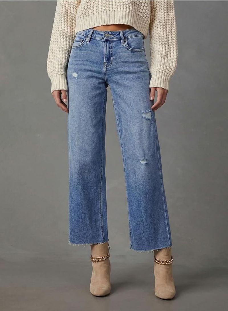 Dokotoo Women's High Waist Baggy Jeans – Petite Friendly