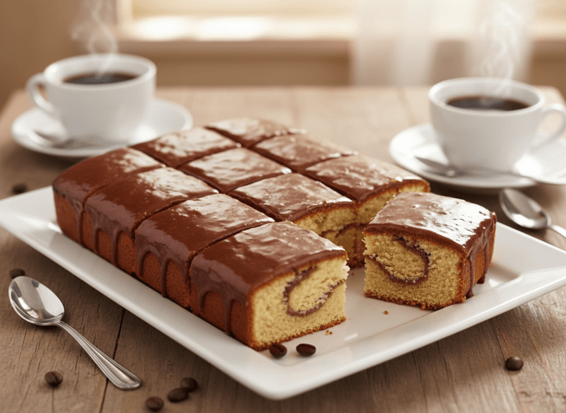 Coffee-Glazed Sheet Cake