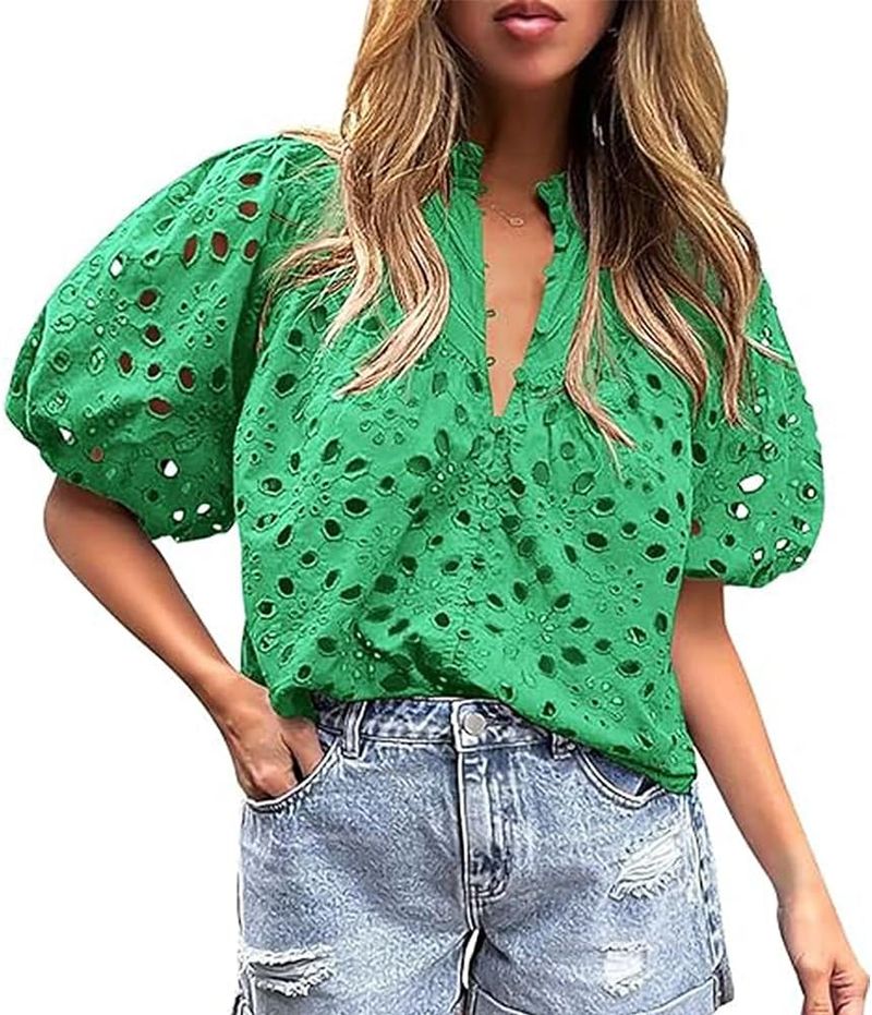 Elegant Eyelet Details