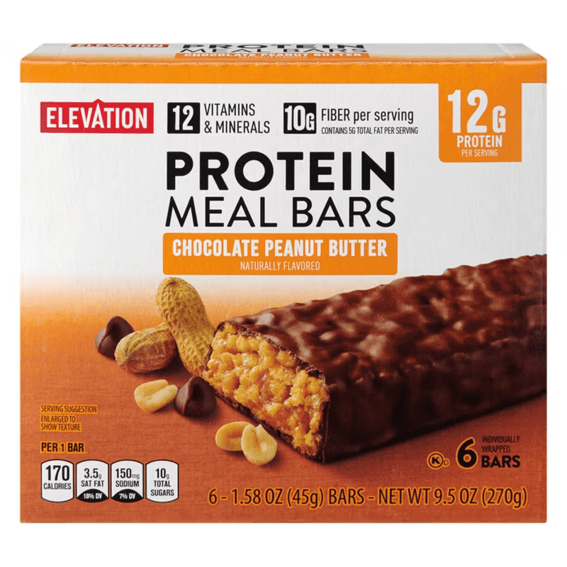 Elevation Chocolate Peanut Butter Protein Meal Bars