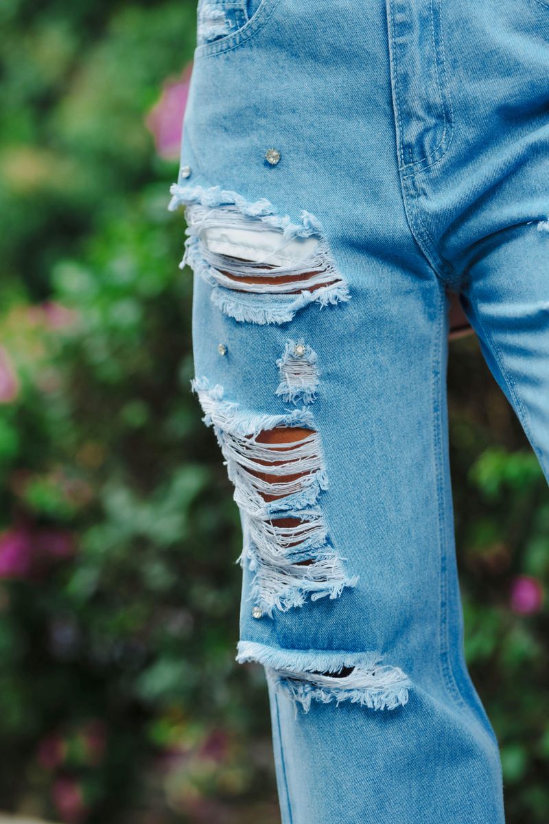 Excessive Distressing on Denim
