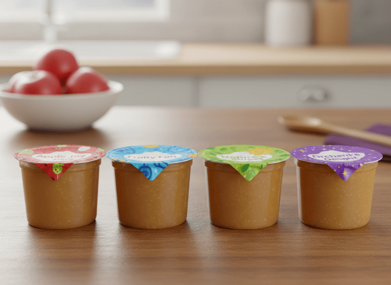 Sweetened Applesauce Cups with Added Sugars