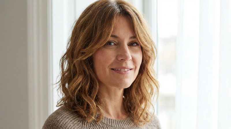 Face-Framing Layers Around the Cheekbones