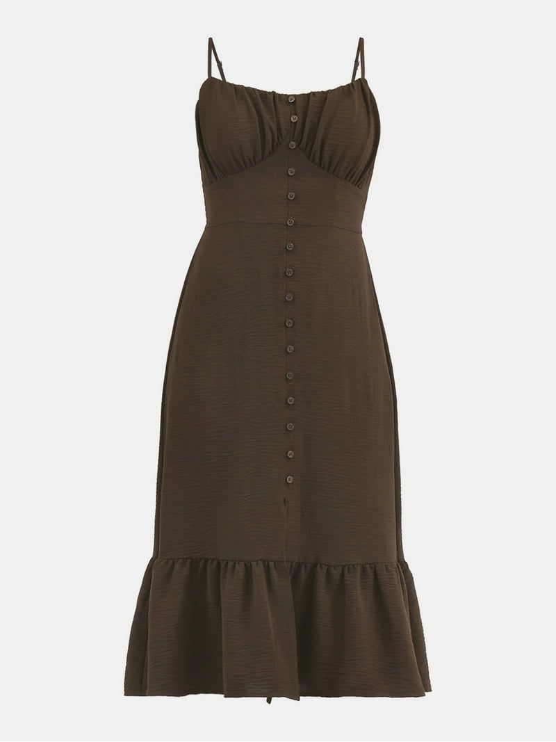 No Boundaries Sleeveless Ruffle Midi Dress