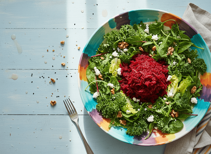 Raw Shredded Beets in Salads