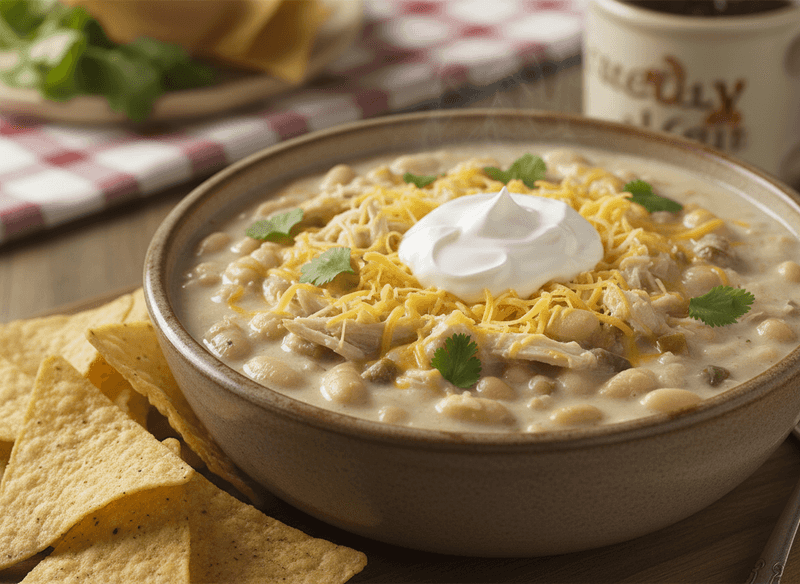 Cozy White Chicken Chili with Cannellini Beans