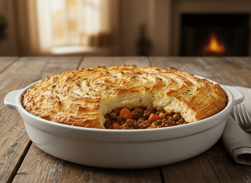 Creamy Potato Soup–Loaded Shepherd's Pie