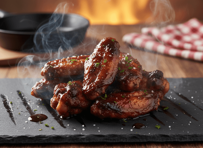 Smoky BBQ Bourbon Wings