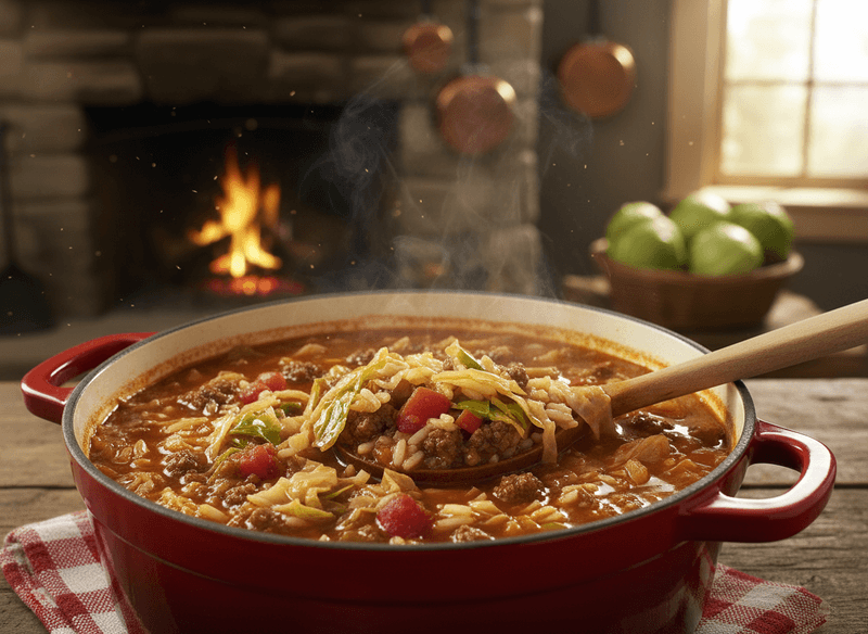 Old-Fashioned Cabbage Roll Soup