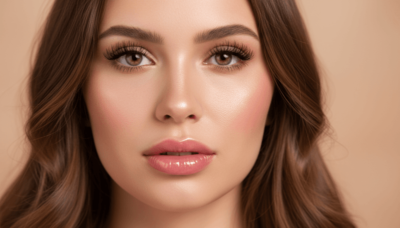 Glossy Lips and Fluffy Lashes