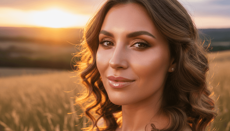 Glowy Golden Hour Look