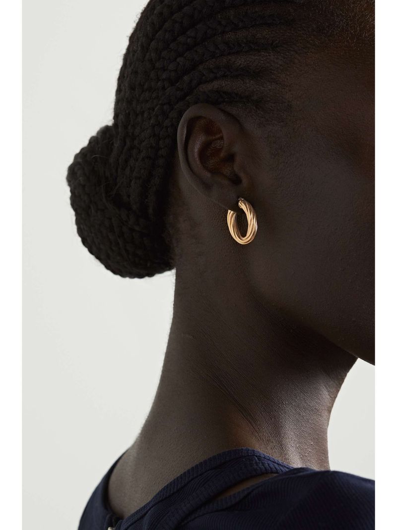 Gold Hoop or Minimal Stud Earrings