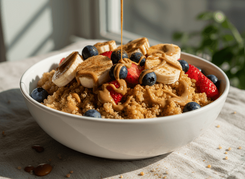 Breakfast Quinoa Bowl with Fresh Fruit