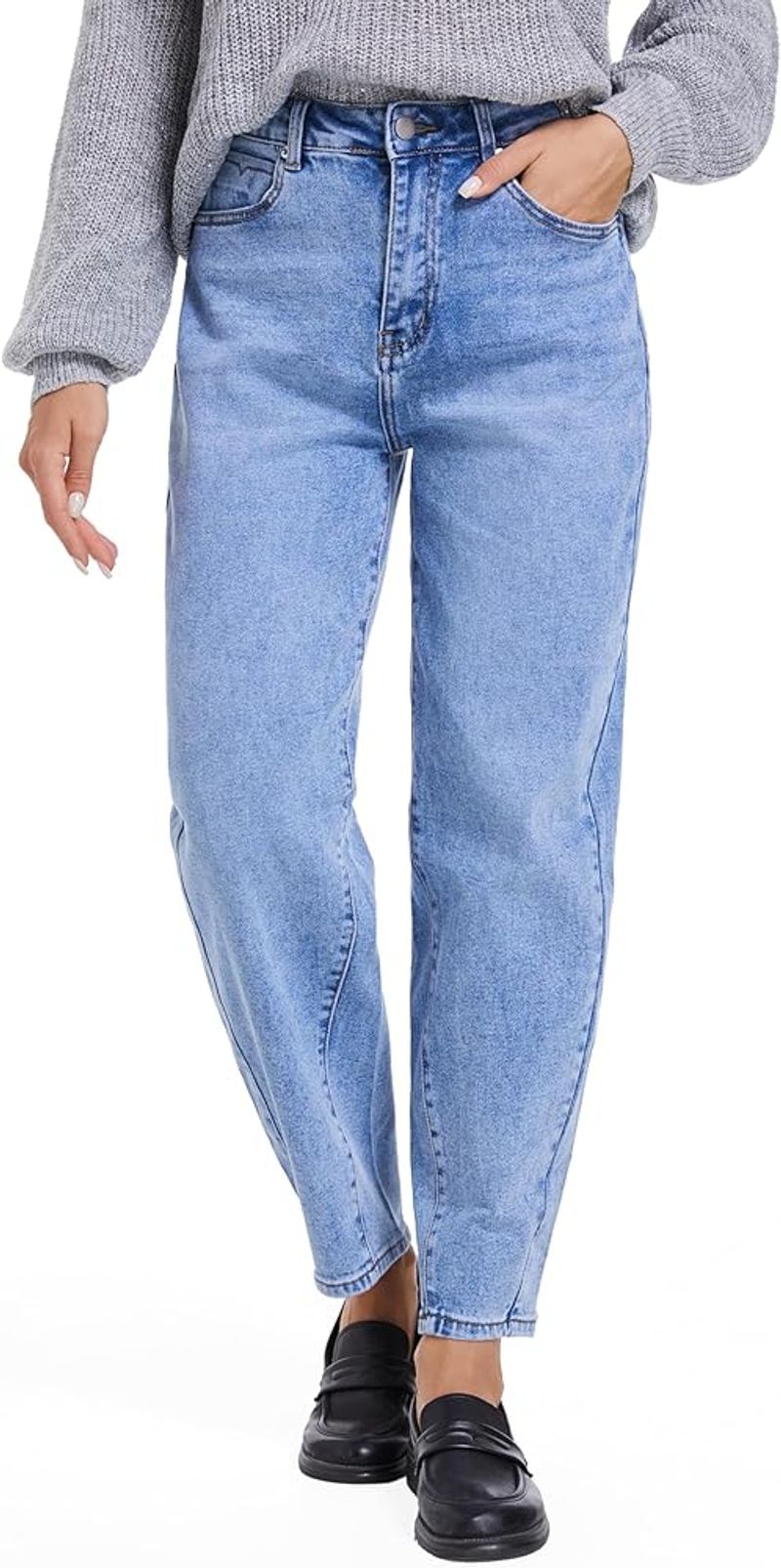 Guaile High-Waisted Wide-Leg Jeans