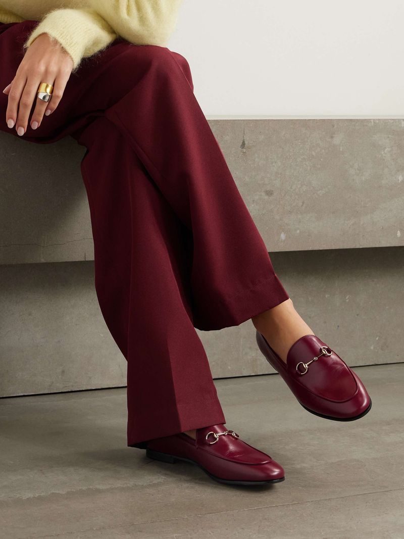 Gucci Jordaan Horsebit Leather Loafers