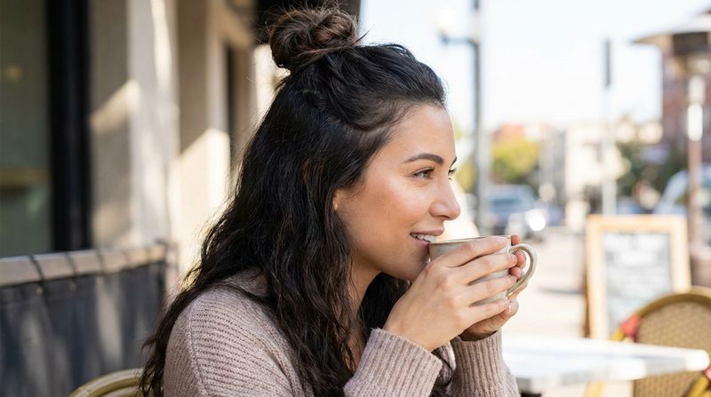 Half-Up Top Knot with Length Down