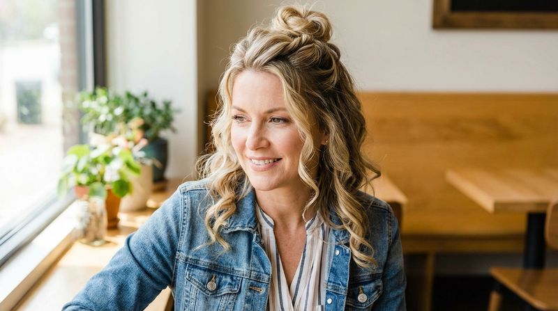 Half-Up Twist with Loose Ends