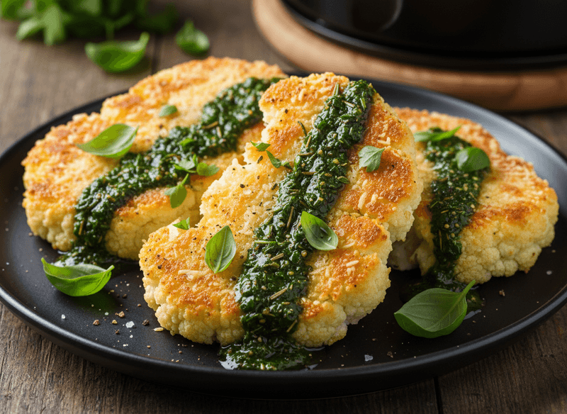 Parmesan-Crusted Cauliflower Steaks