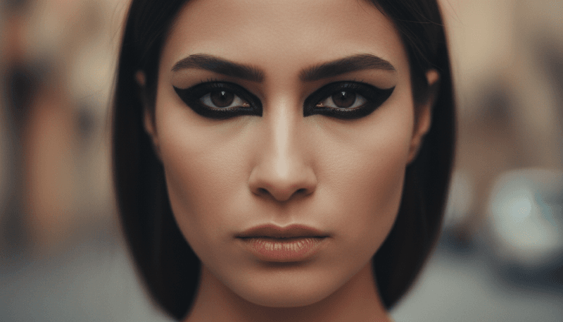 Harsh Eyeliner (Especially Unsmudged Black Liner)