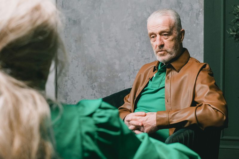 He speaks about past relationships with accountability, not bitterness