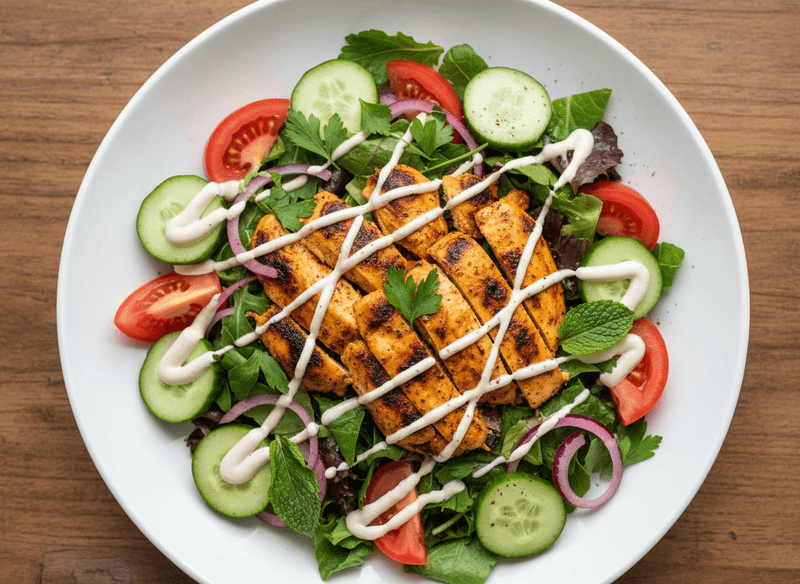 Grilled Chicken Shawarma Salad