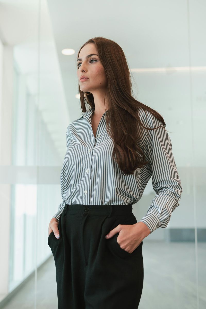 Her Posture and Presence Radiate Confidence