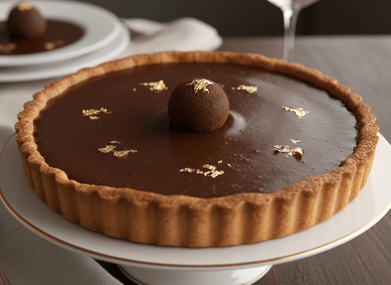 Dark Chocolate Truffle Tart