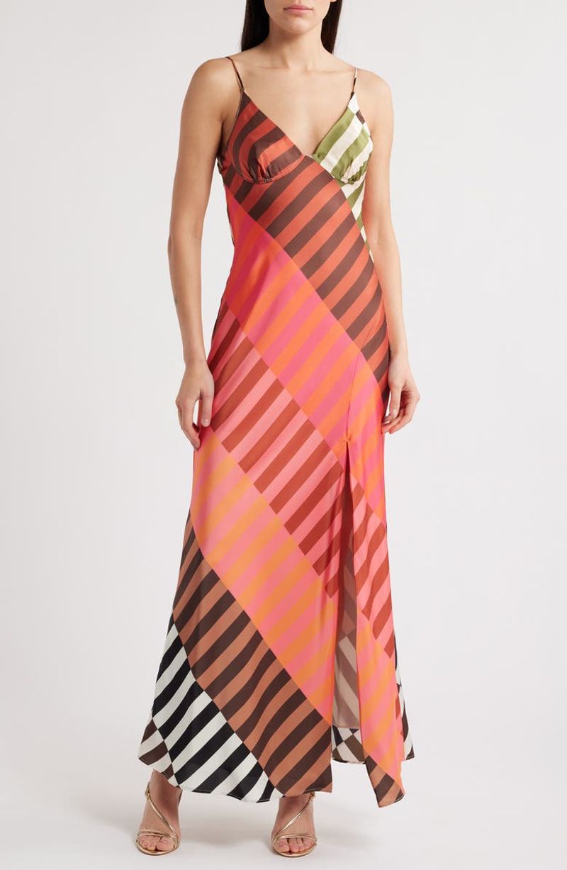 Hutch Emaline Satin Maxi Slipdress