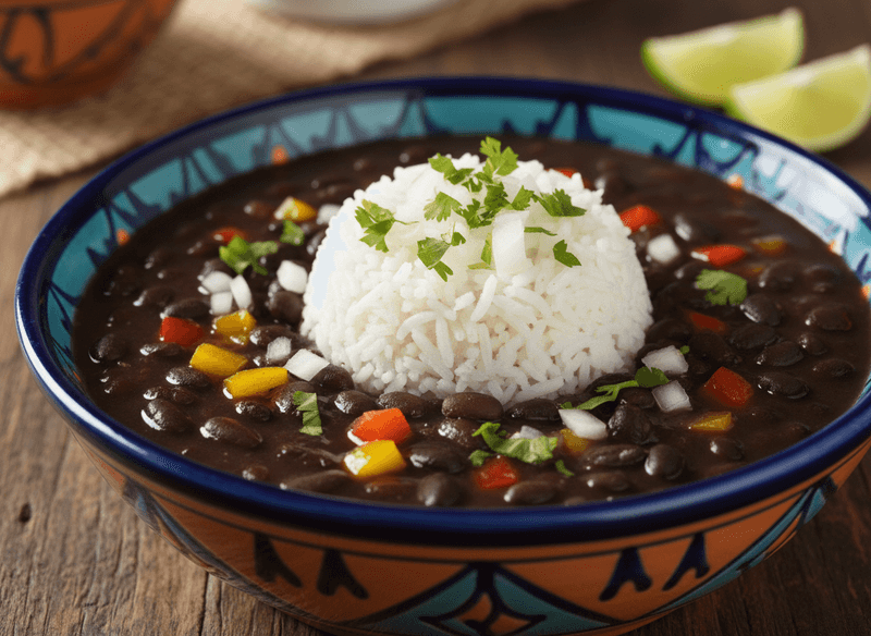 Cuban-Style Black Bean & Bell Pepper Soup