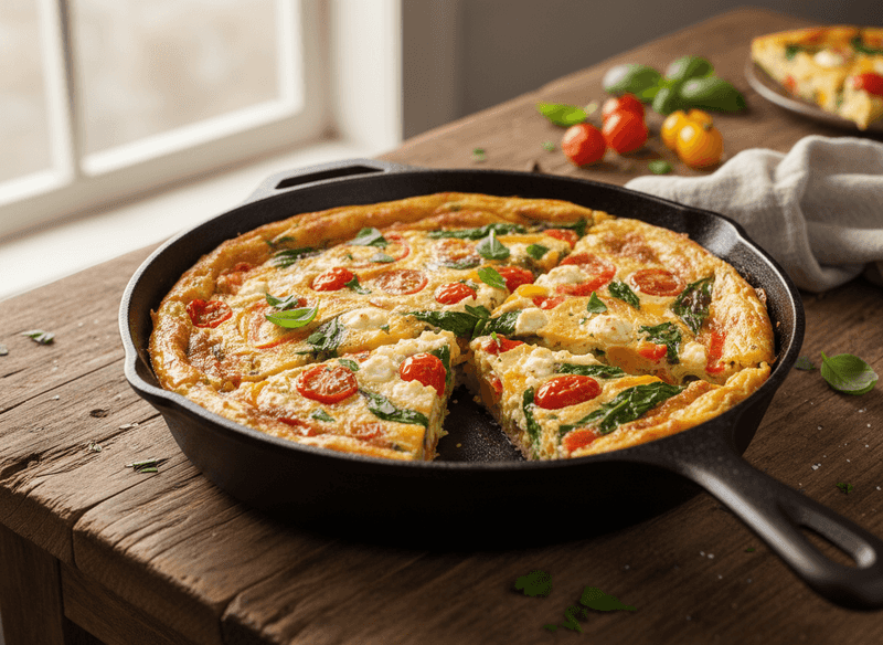 One-Pan Veggie Frittata with Whatever's in the Fridge