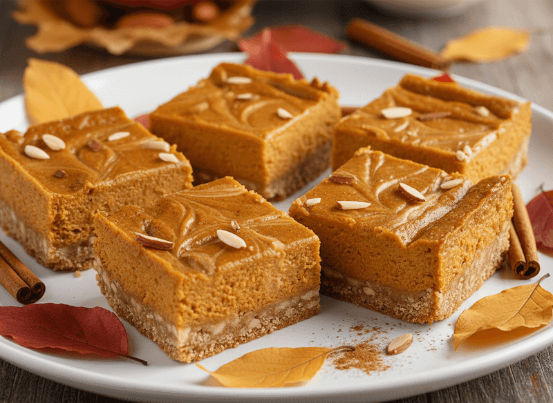Pumpkin Spice Cheesecake Bars (Low-Carb Seasonal Option)
