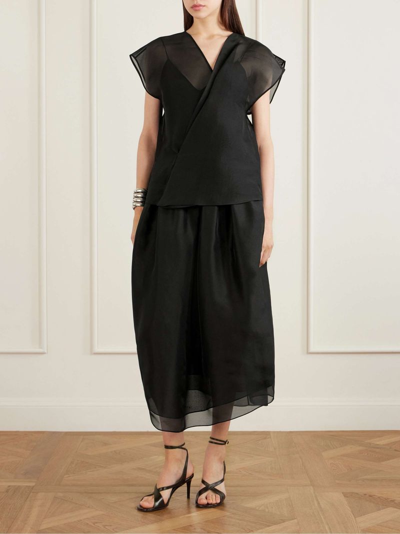 Khaite Silk Organza Blouse