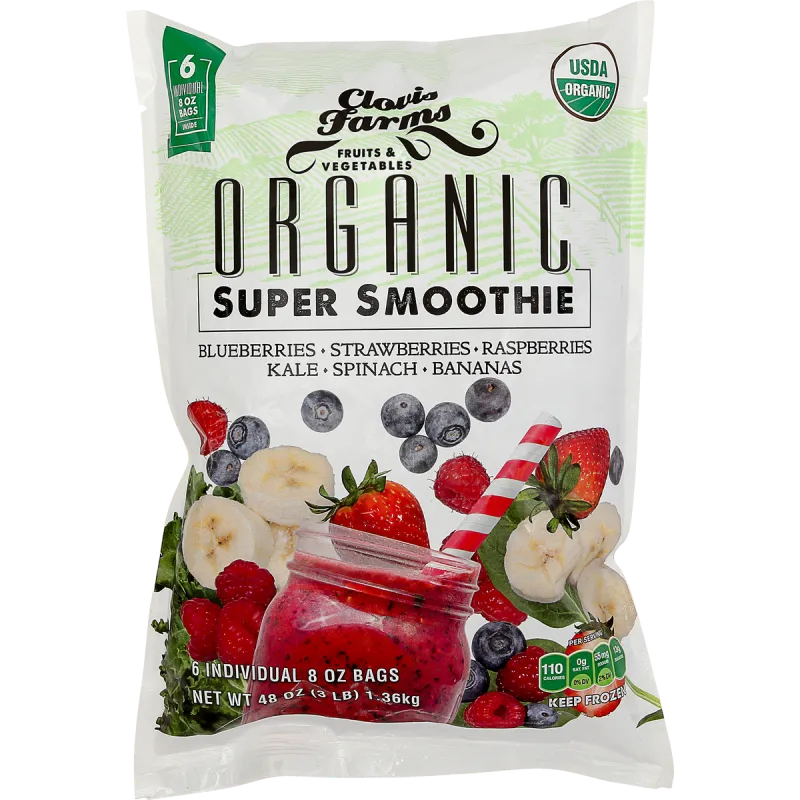 Clovis Farms Organic Super Smoothie Packs