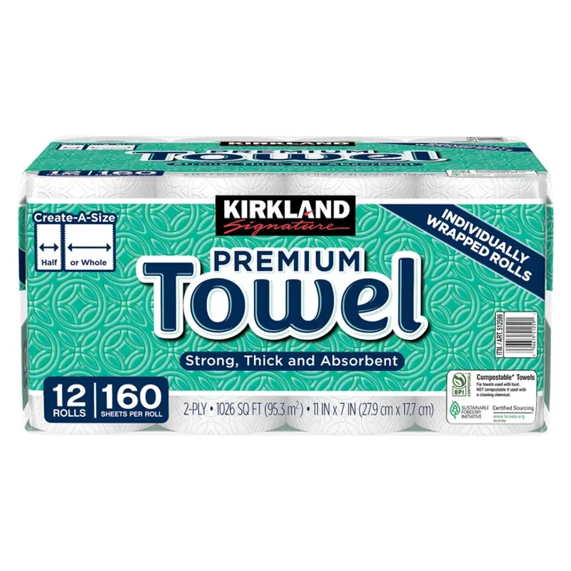 Kirkland Signature Paper Towels and Bath Tissue