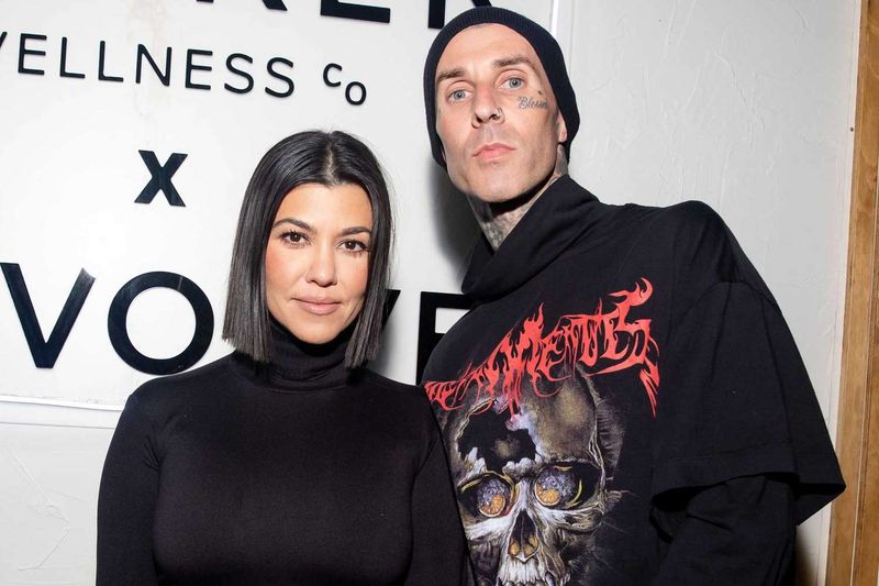 Kourtney Kardashian and Travis Barker