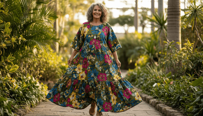 Large, Busy Floral Prints