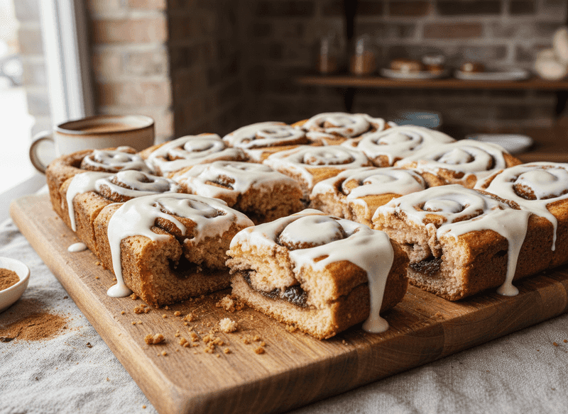 Cinnamon Roll Blondies