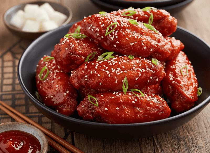 Korean Gochujang Glazed Wings