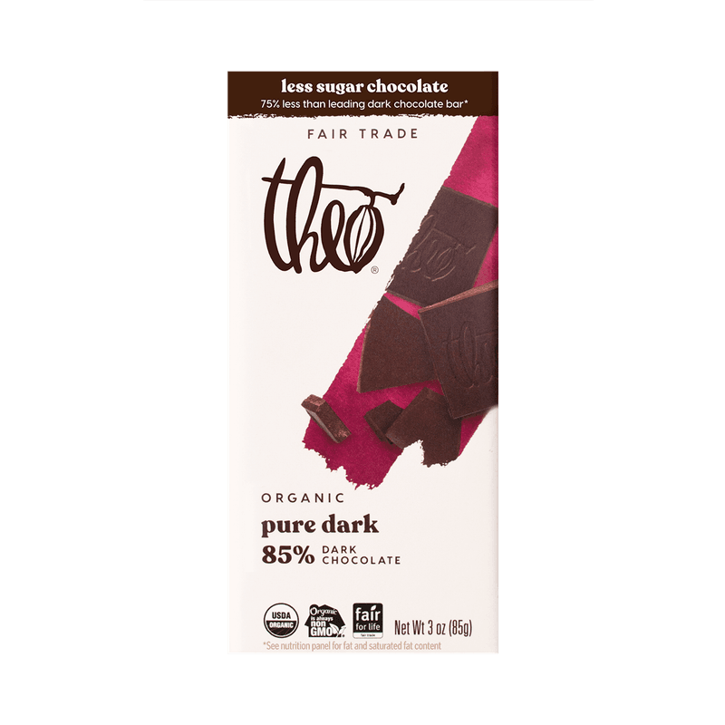 Theo Pure Organic Dark Chocolate 85%
